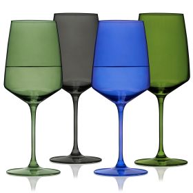 Reserve Nouveau Crystal Wine Glasses in Seaside Viski