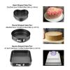 Removable Bottom 3Pcs/Set Non-stick Springform Cake Pan