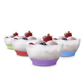 Ice Cream FREEZE Cooling Bowl Set of 4 in SIOC Pkg by HOST