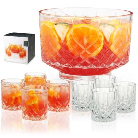 9-piece Admiral Punch Bowl with Tumblers Viski