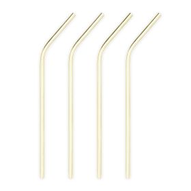 Belmont Cocktail Straws in Gold Viski