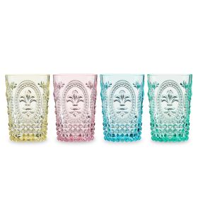 Shatterproof Embossed Tumbler Set of 4 by Twine Living