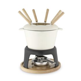 Cast Iron Fondue Set by Twine