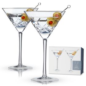 Admiral Crystal Martini Glasses Viski