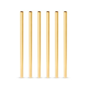 Belmont Stainless Steel Lowball Straws in Gold Viski