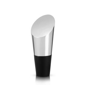 Harrison Heavyweight Bottle Stopper in Silver Viski