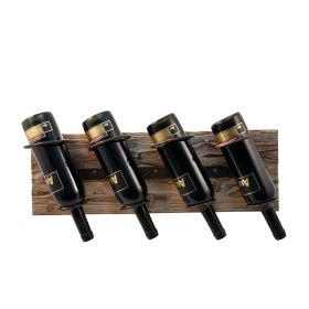 Metal and Wood Wine Rack by Twine