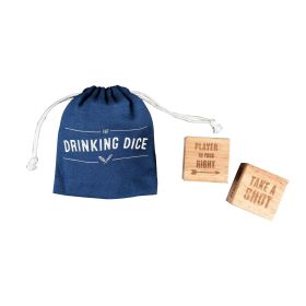 Wood Drinking Dice Set by Foster & Rye