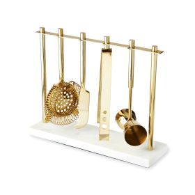 Gold & Marble Bar Tool Set by Twine