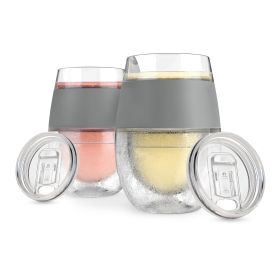 Wine FREEZE in Gray (set of 2) and lids (by HOST