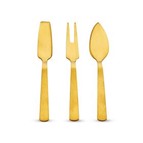 Gold Cheese Knife Set Twine