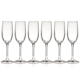 Stemmed Champagne Flutes set of 6 by True