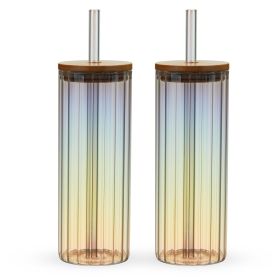 Rainbow Luster Tumblers Set by Twine Living