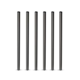 Warren Stainless Steel Lowball Straws in Gunmetal Viski