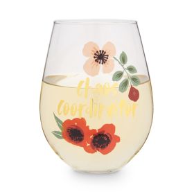 Chaos Coordinator 30 oz Stemless Wine Glass by Blush