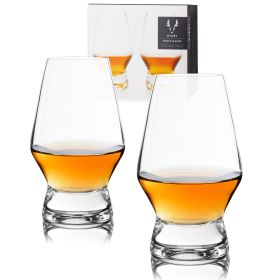 Raye Crystal Footed Scotch Glasses Viski