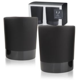 Stoneware DOF Tumblers in Black Viski