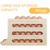 Egg Dispenser, Space-Saving Rolling Eggs Dispenser for Refrigerator Storage