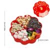 1pc Candy Storage Box Fruit For Chinese New Year; Nuts Tray With Lid; Snacks Organizer Food Container; Spring Festival Desktop Decor